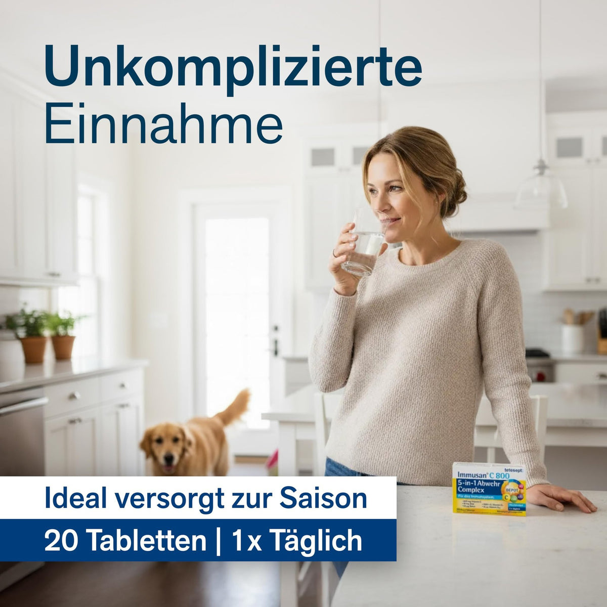 tetesept Immusan C 800 5 in 1 Abwehr Complex 3 Monatspackung