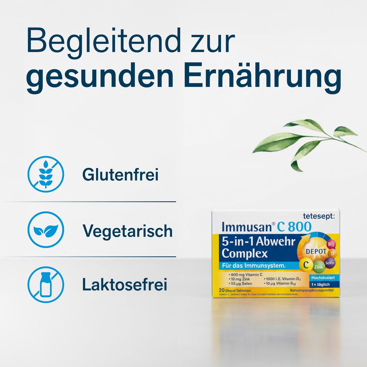tetesept Immusan C 800 5 in 1 Abwehr Complex 3 Monatspackung