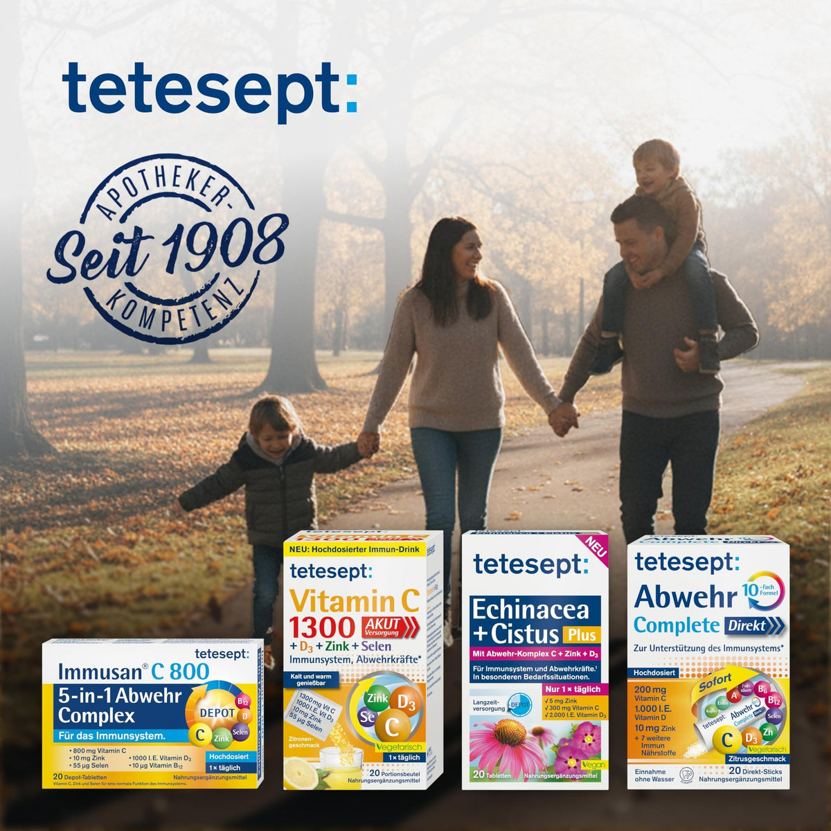tetesept Immusan C 800 5 in 1 Abwehr Complex 3 Monatspackung