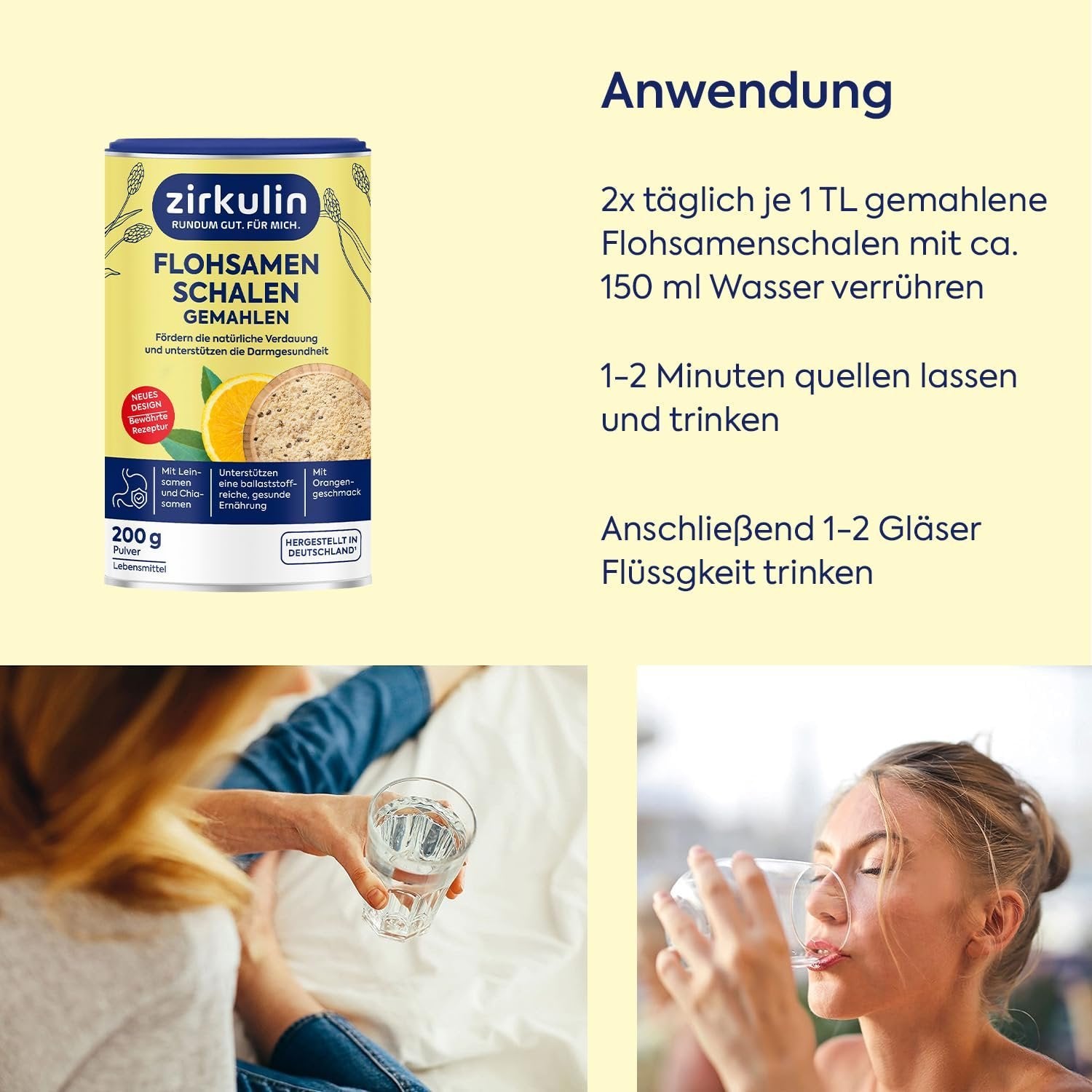 Zirkulin Flohsamenschalen gemahlen