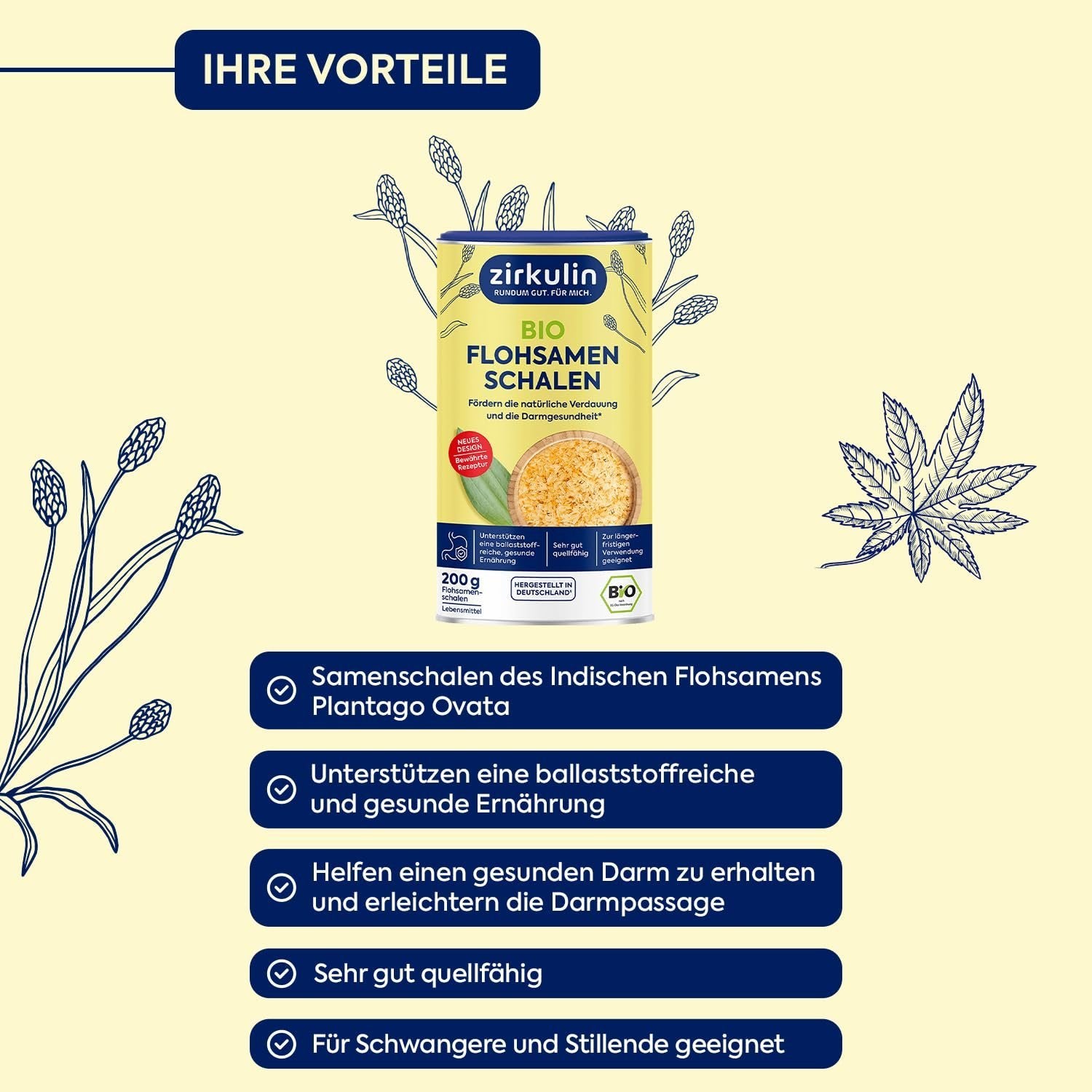 Zirkulin Bio Flohsamenschalen 200g