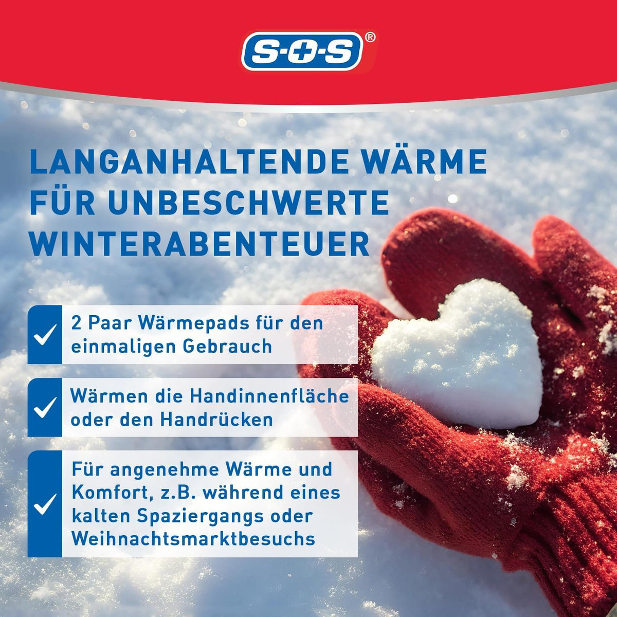 10er Set SOS Handwärmer 2 Paar