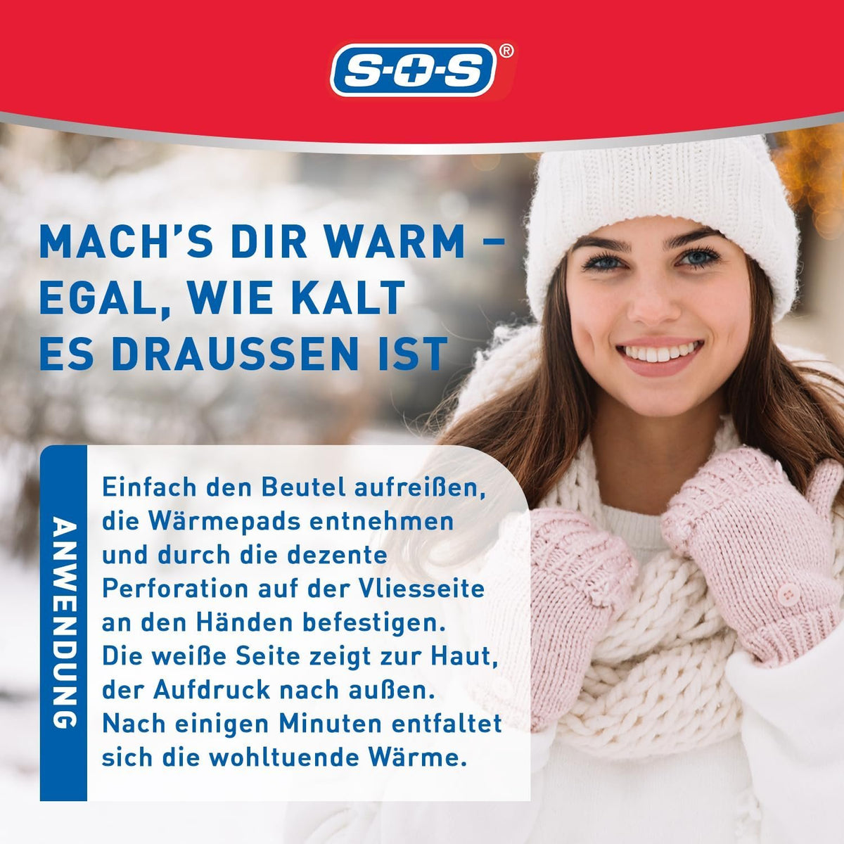 5er Set SOS Handwärmer 2 Paar