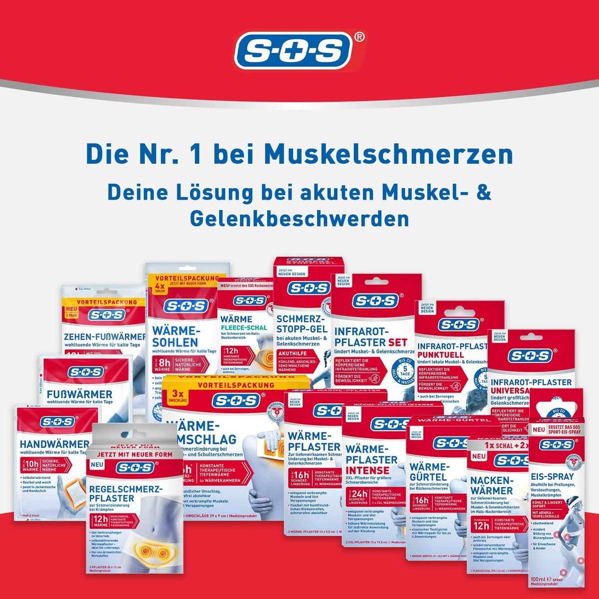 10er Set SOS Handwärmer 2 Paar