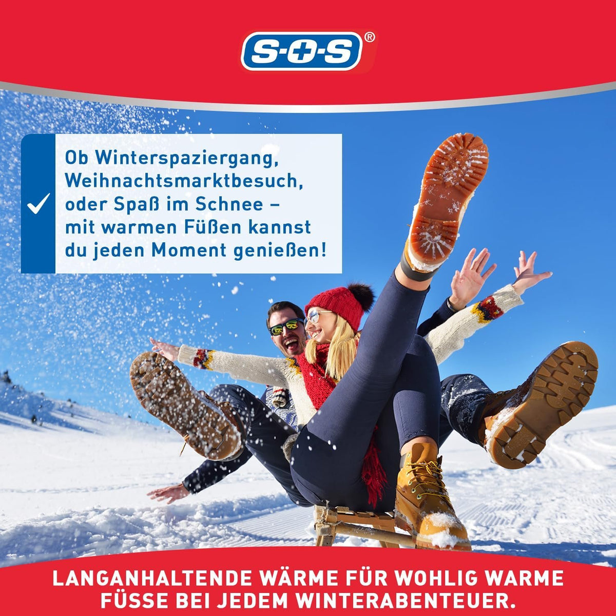 5er Set SOS Zehen-Fußwärmer
