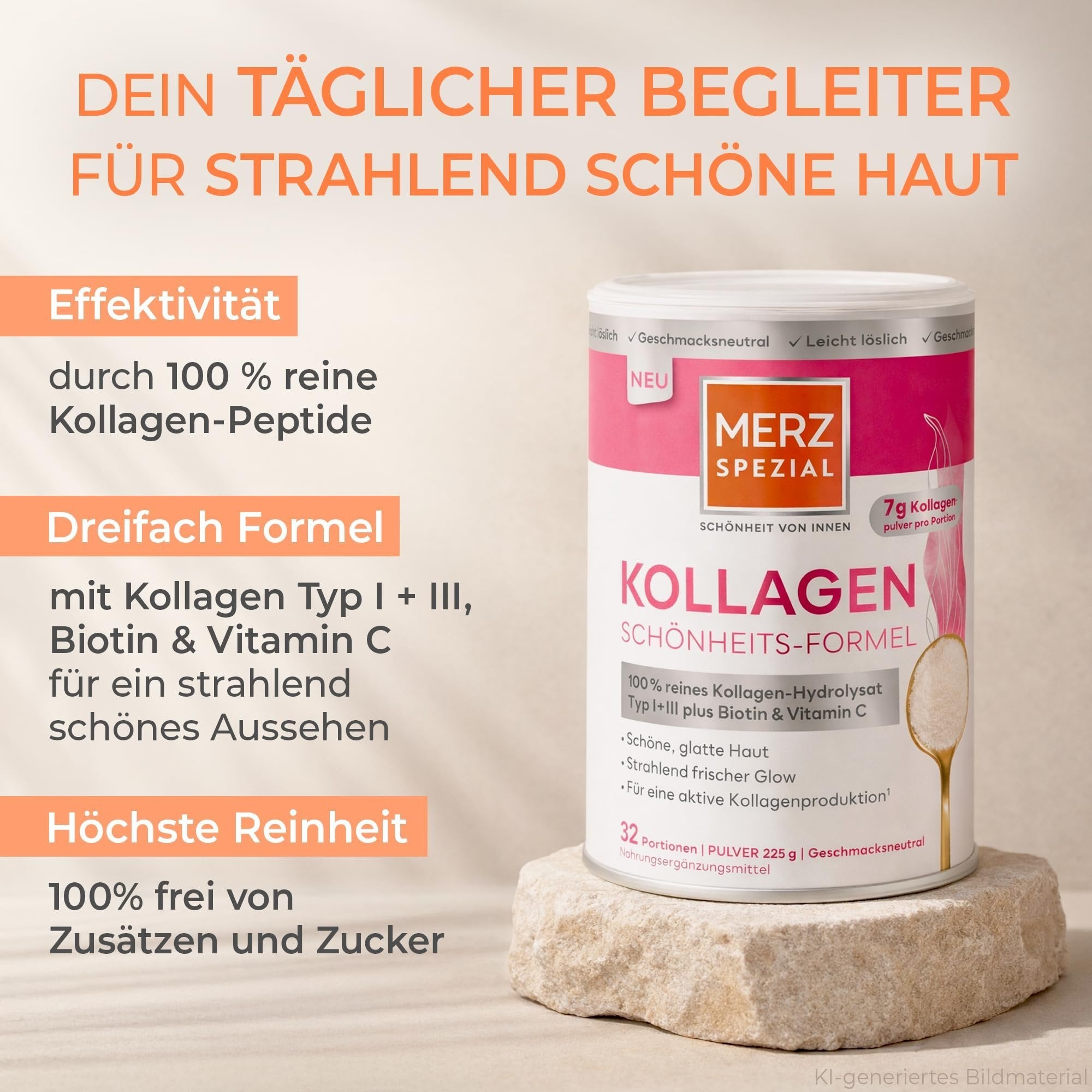 Merz Spezial Kollagenpulver mit Biotin & Vitamin C