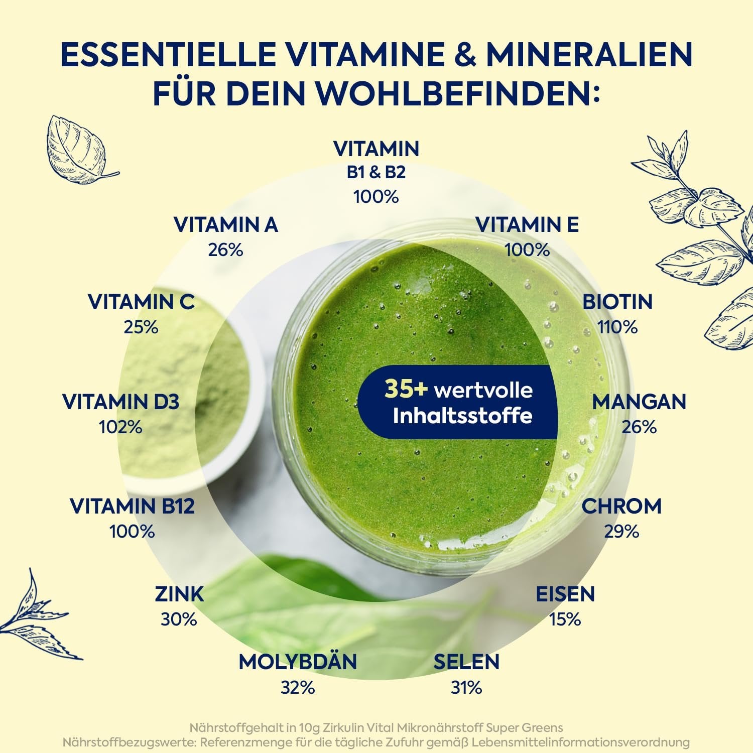Zirkulin Vital Mikronährstoff Super Greens