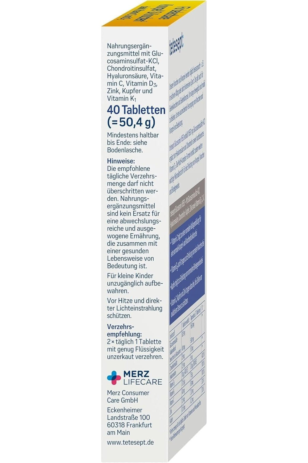tetesept Glucosamin 1650
