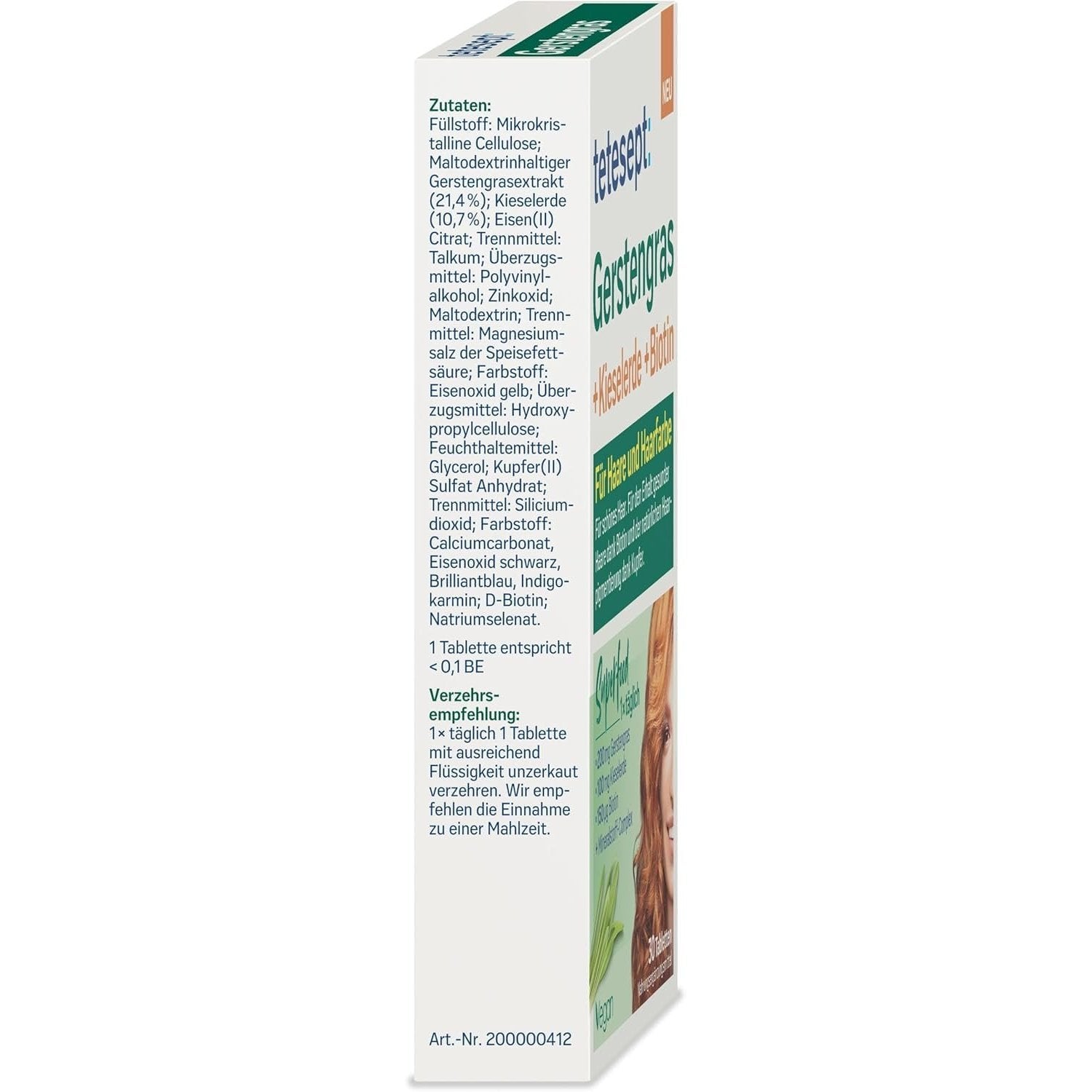 tetesept Gerstengras + Kieselerde + Biotin