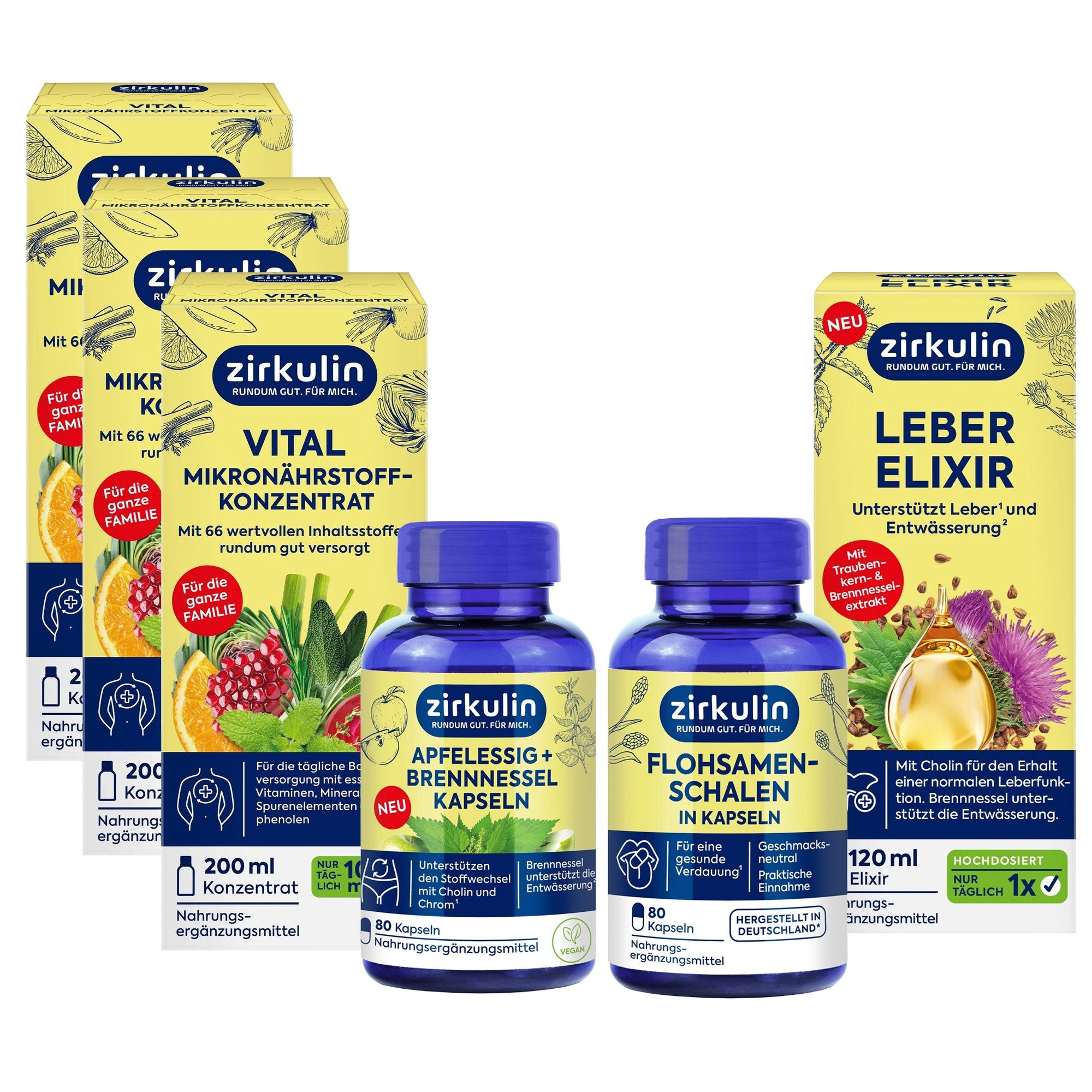Zirkulin Detox & Stoffwechsel Bundle