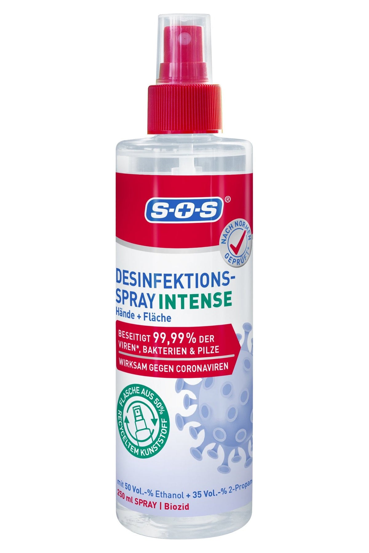 SOS Desinfektionsspray INTENSE 250ml – Produktbild