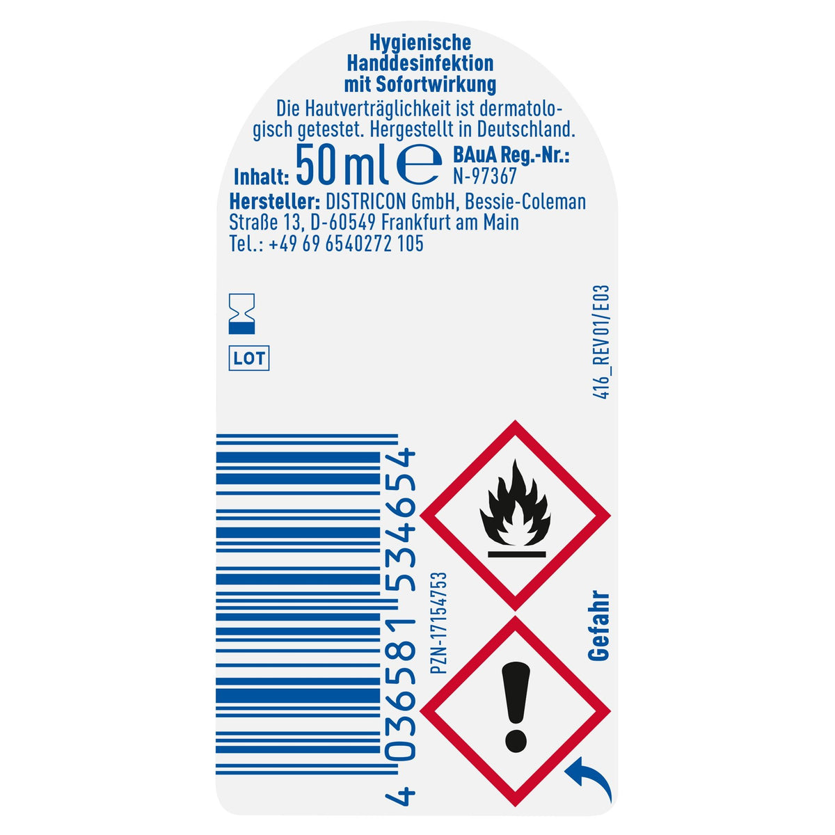 10er Set SOS Desinfektions-Gel 50ml