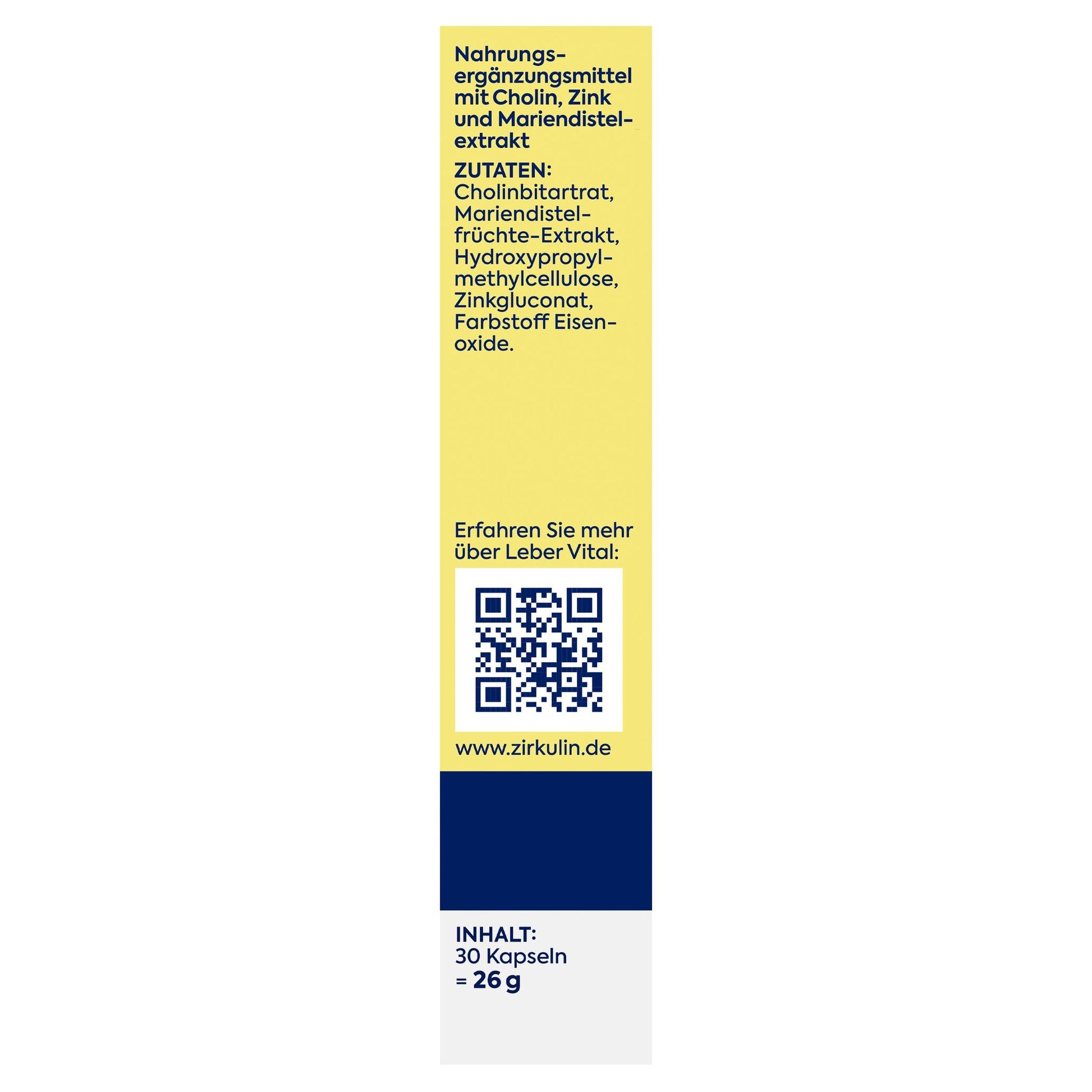 Zirkulin Leber-Vital hochdosiert 30er 26g – Produktbild