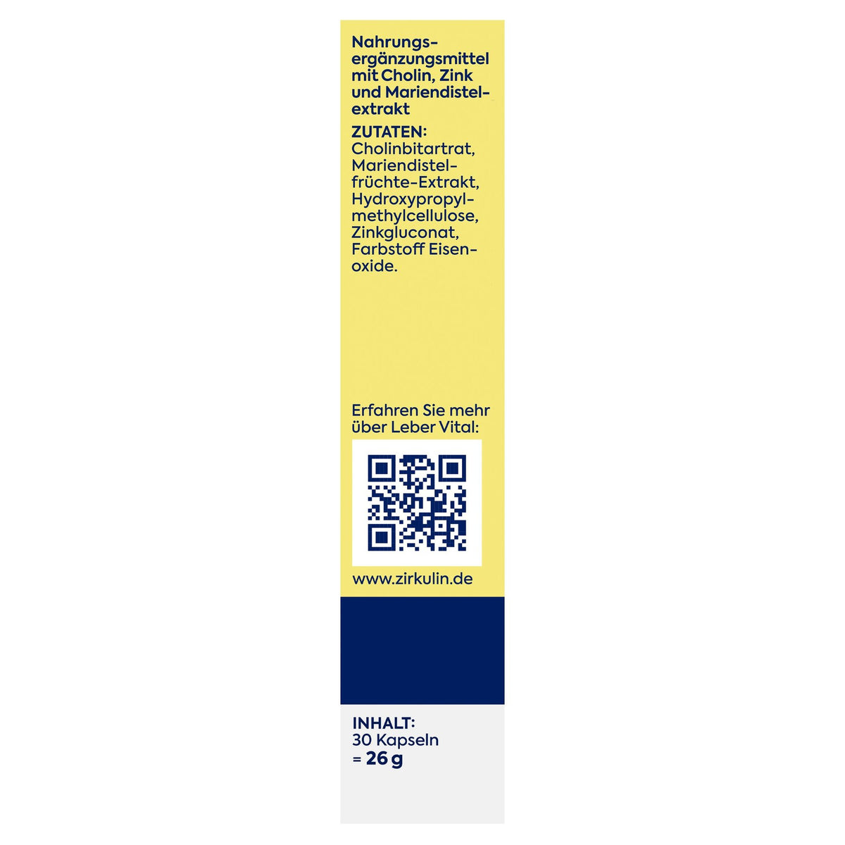 Zirkulin Leber-Vital hochdosiert 30er 26g – Produktbild