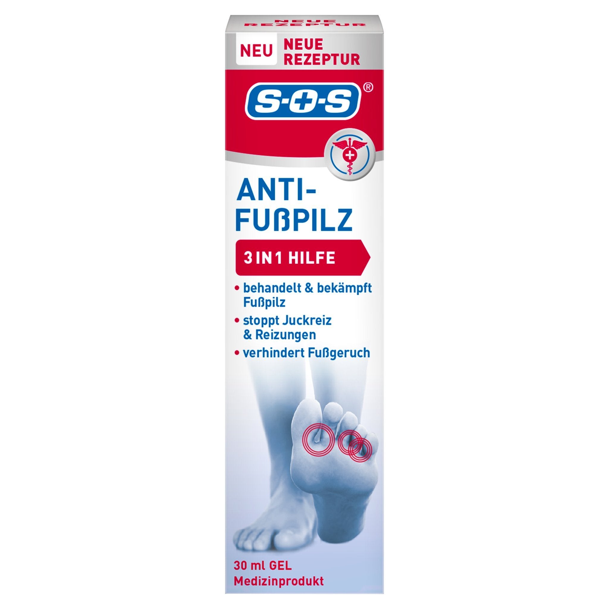 SOS Anti-FuÃŸpilz Gel 30ml – Produktbild