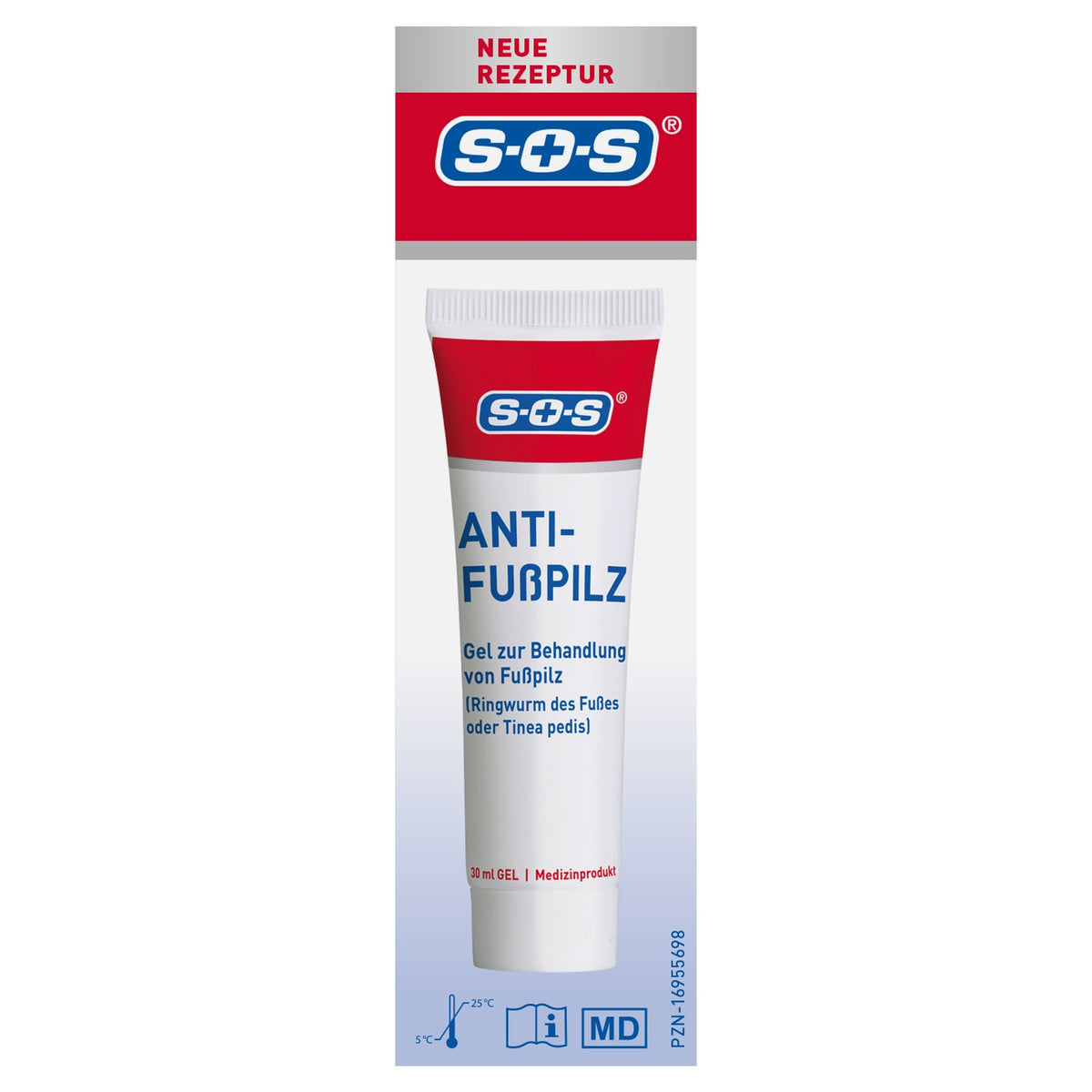 SOS Anti-FuÃŸpilz Gel 30ml – Produktbild