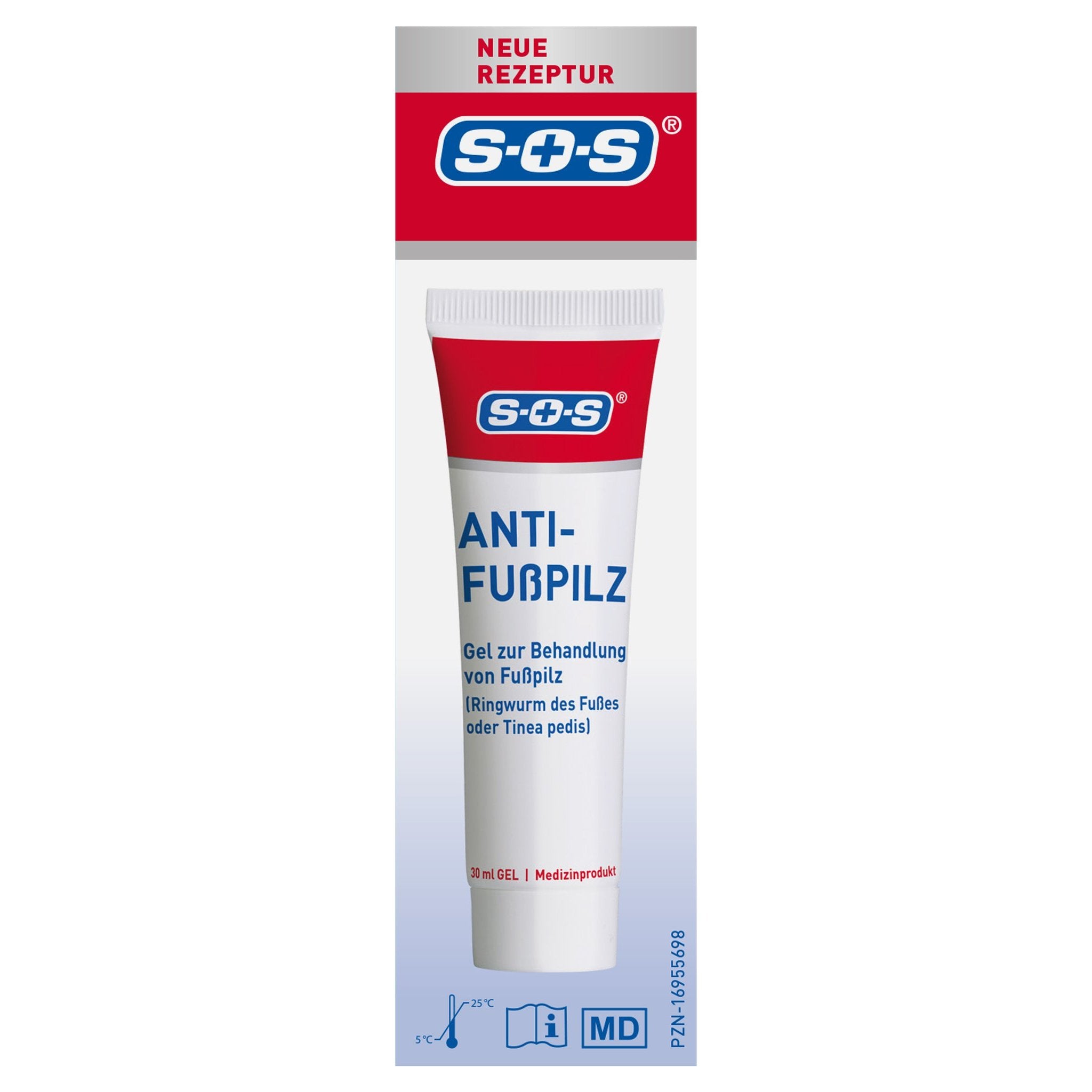 SOS Anti-FuÃŸpilz Gel 30ml – Produktbild