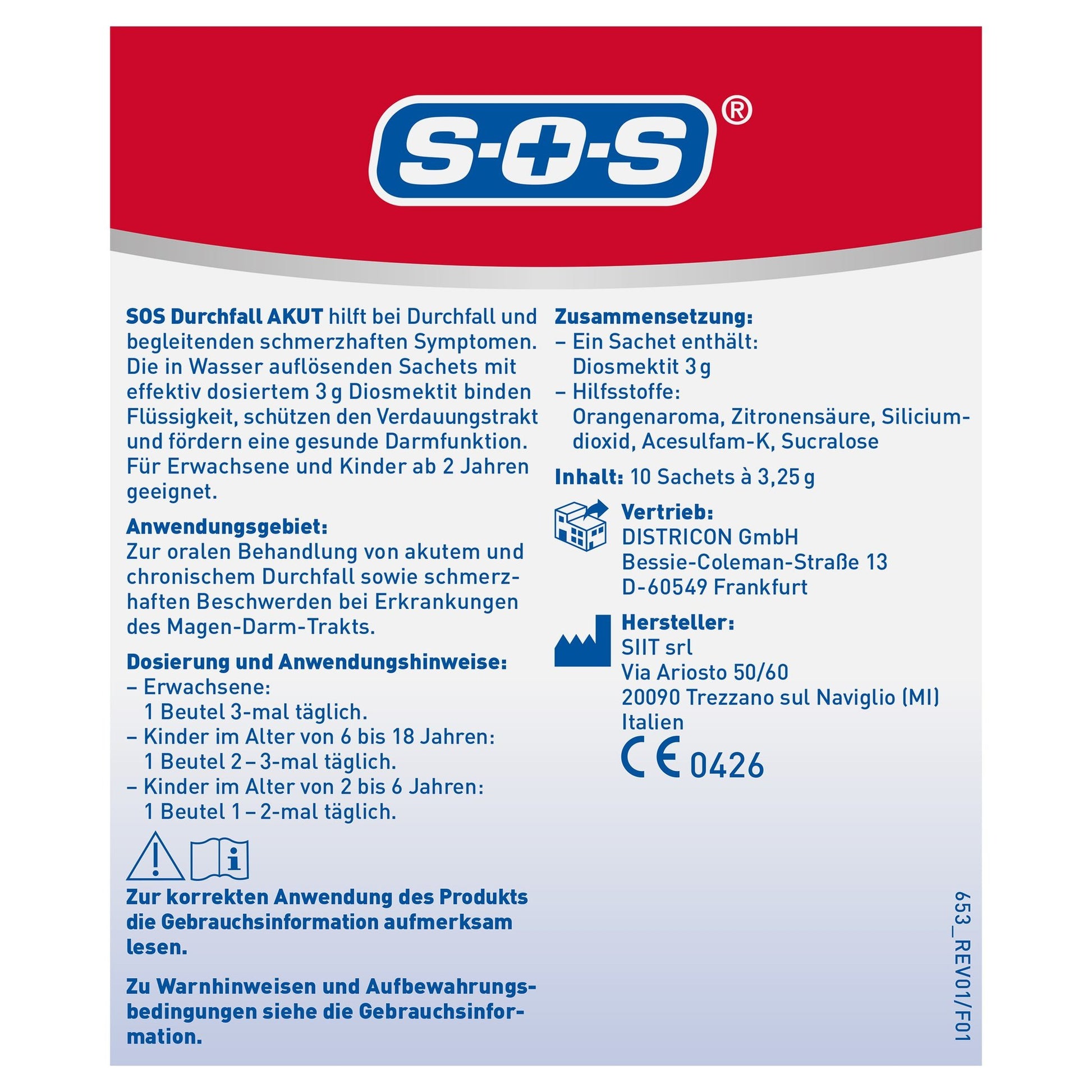 SOS Durchfall AKUT 79g – Produktbild