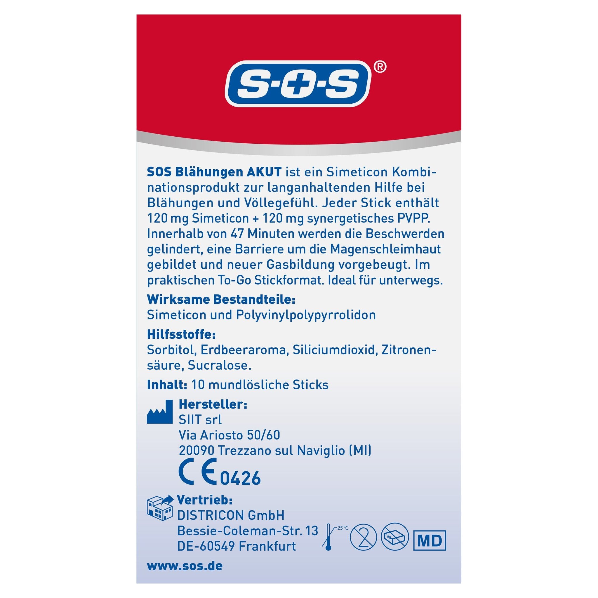 SOS BlÃ¤hungen AKUT 33g – Produktbild