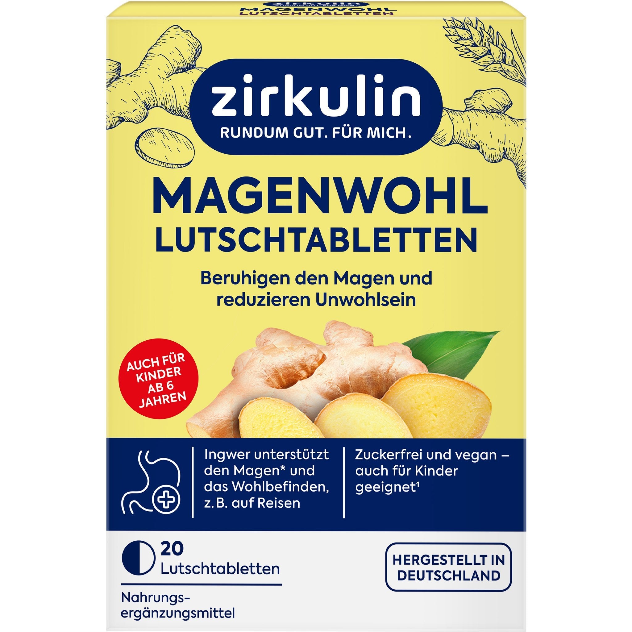 Zirkulin Magenwohl-Lutschtabletten 20 Stk VE54 32g – Produktbild