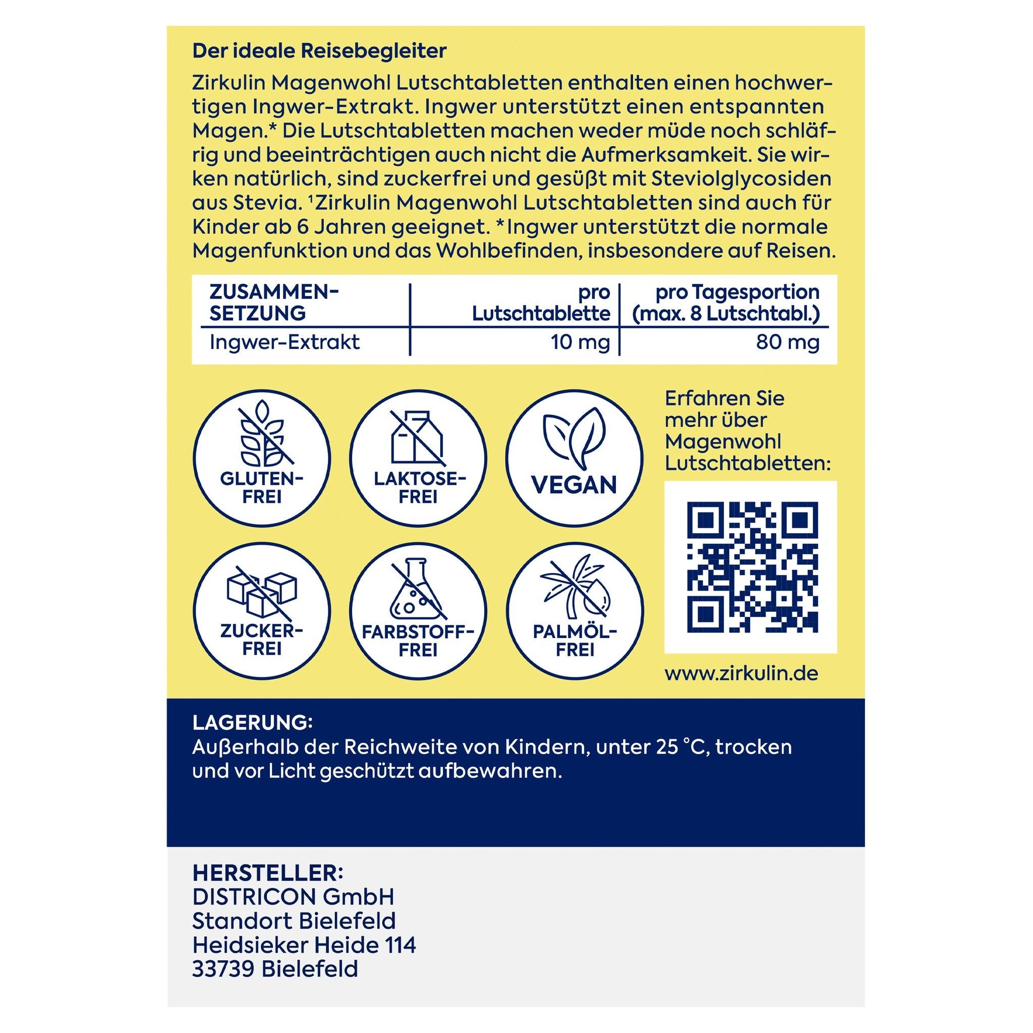 5er Set Zirkulin Magenwohl-Lutschtabletten
