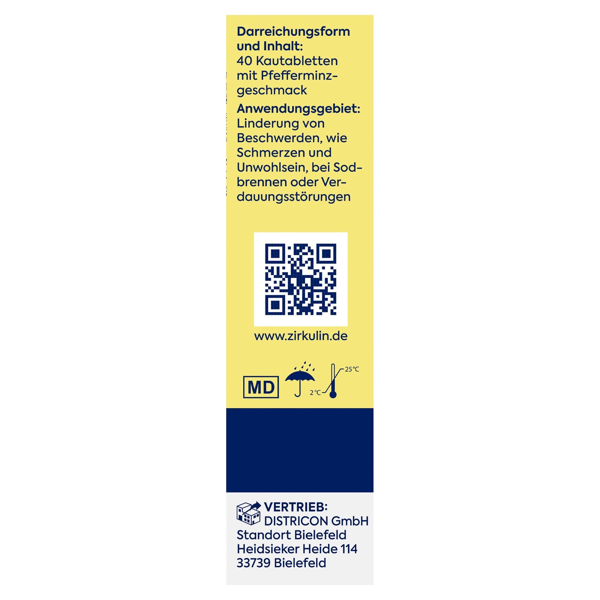 Zirkulin Magen-Kautabletten, 40er VE24 26g – Produktbild