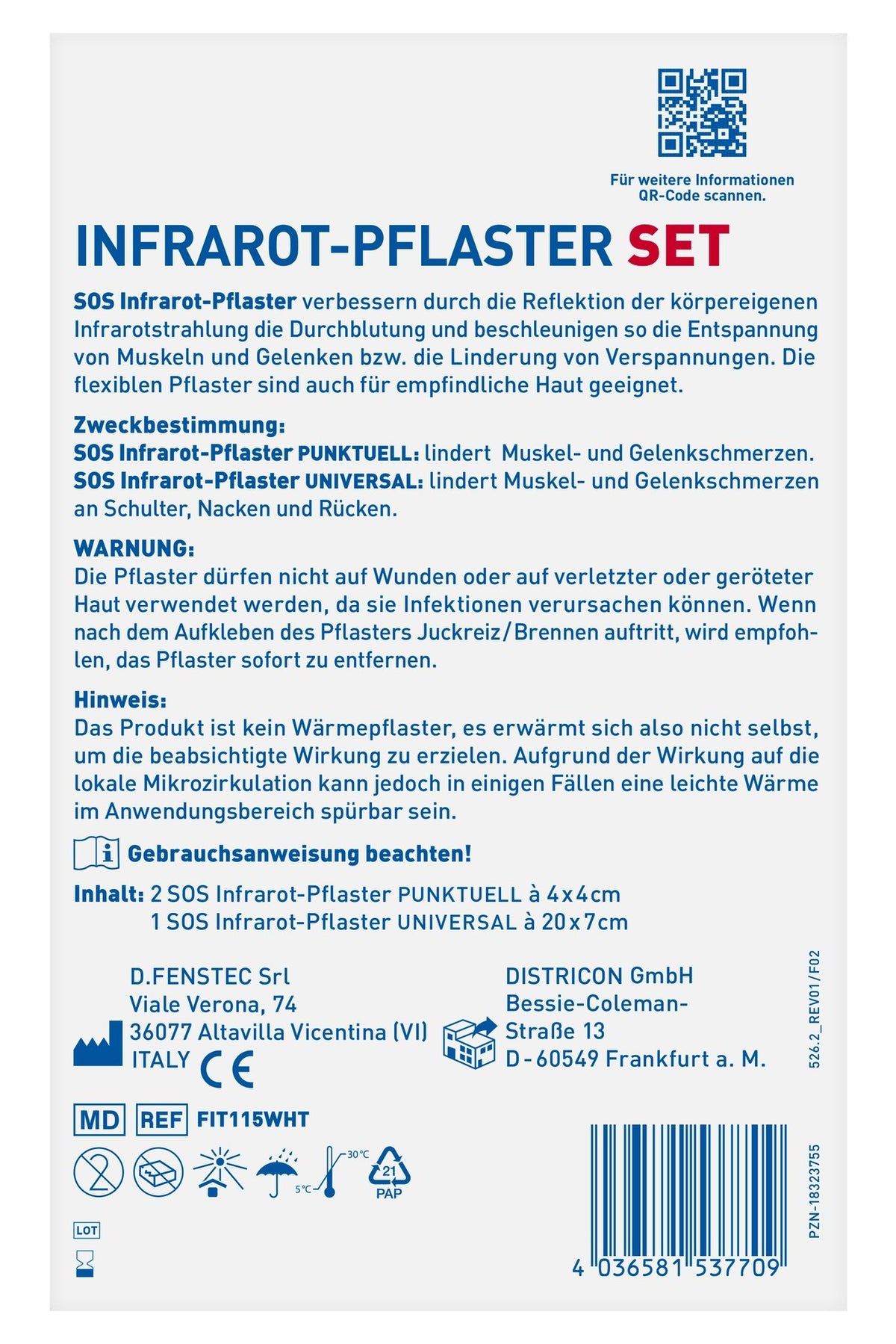 SOS Infrarot-Pflaster Set 1stã¼ck – Produktbild
