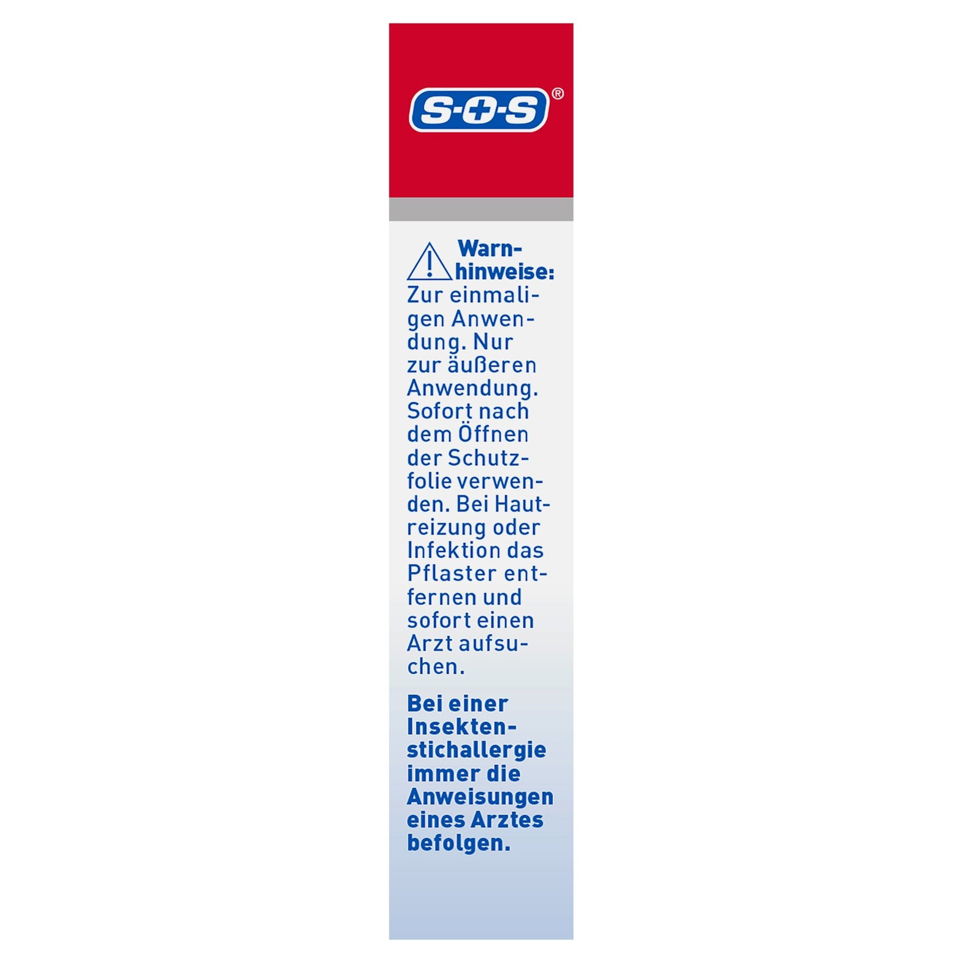 SOS Wespen- und Bienenstichpflaster 5er – Produktbild