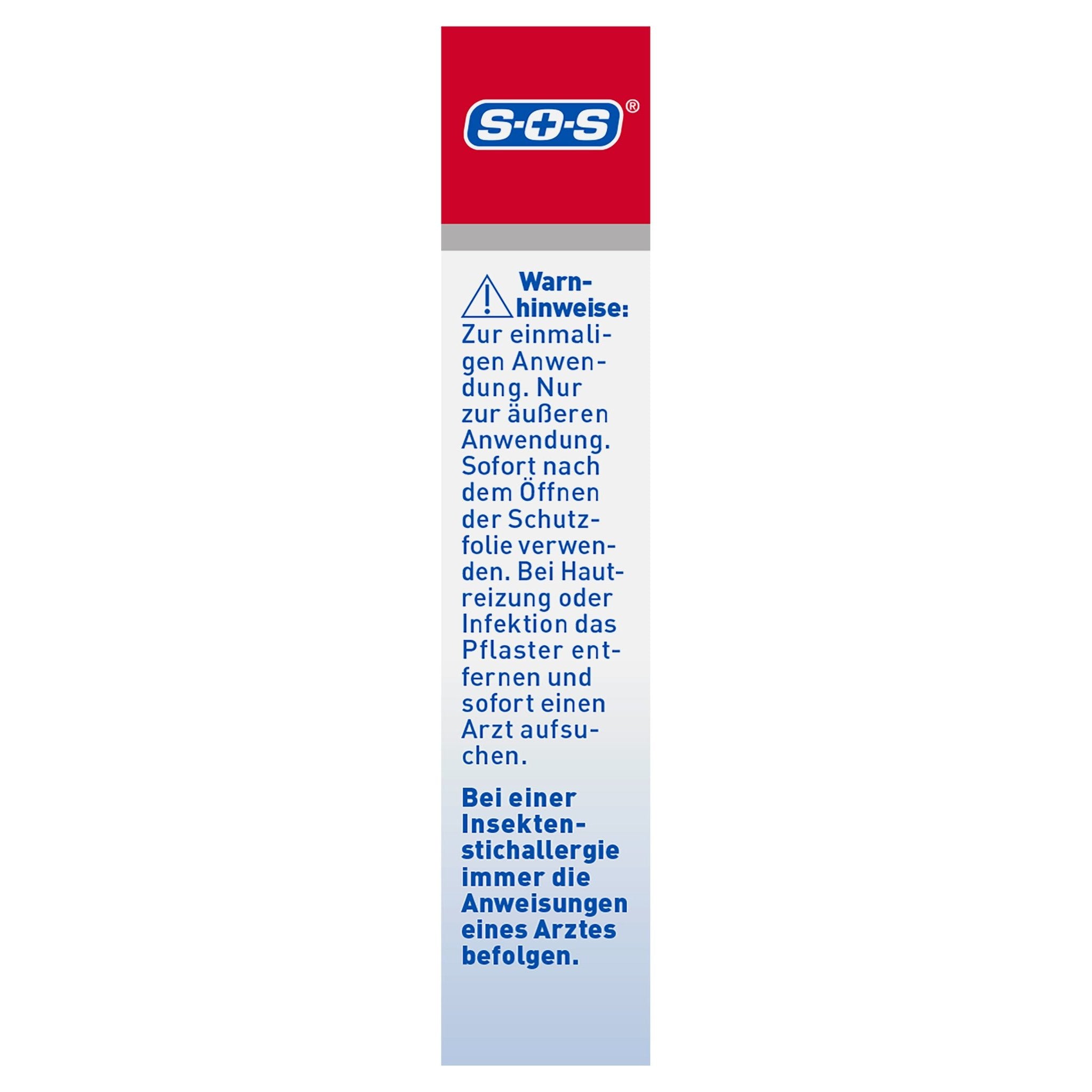 SOS Wespen- und Bienenstichpflaster 5er – Produktbild