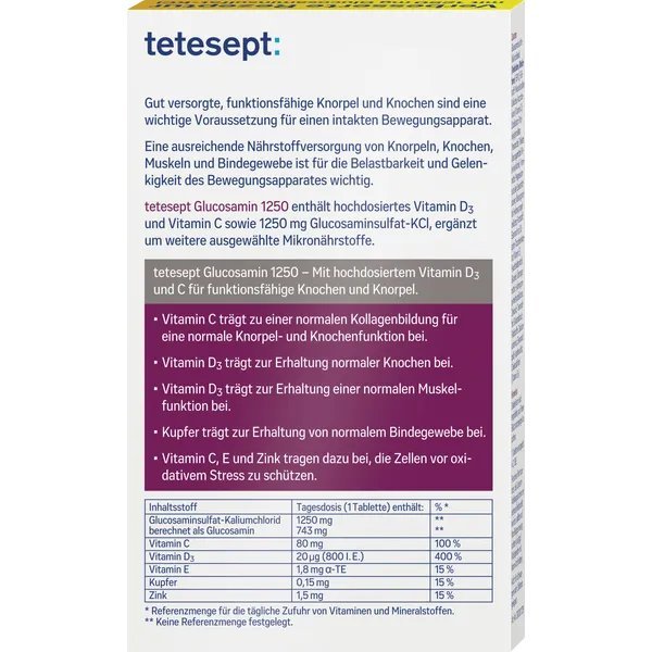 tetesept Glucosamin 1250