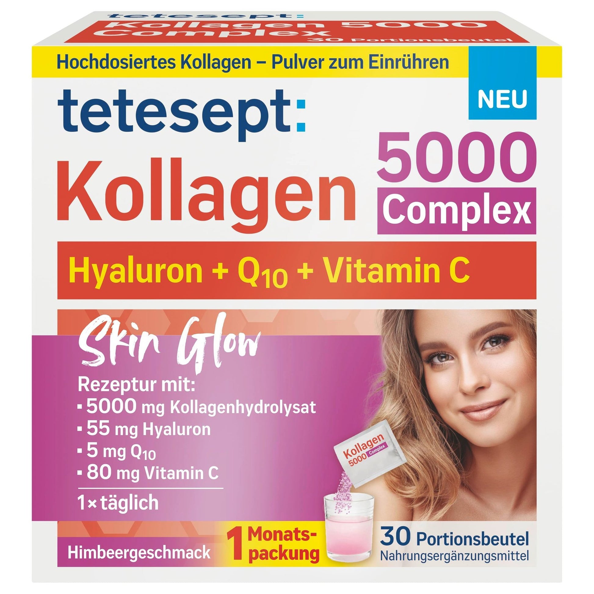 tetesept Kollagen 5000 Trinksachets (30 Stk.) 183,9g – Produktbild