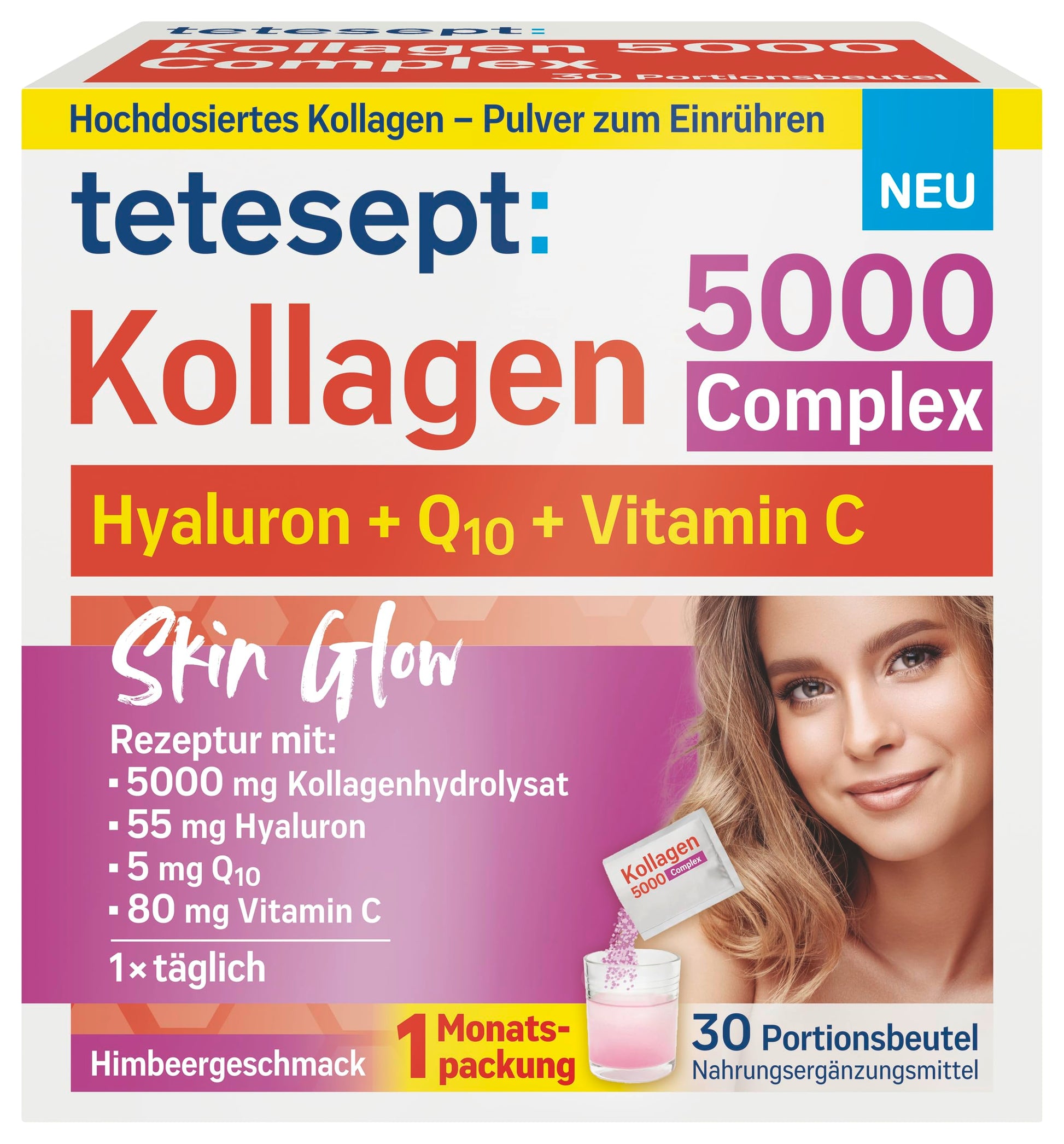 tetesept Kollagen 5000 Trinksachets (30 Stk.) 183,9g – Produktbild