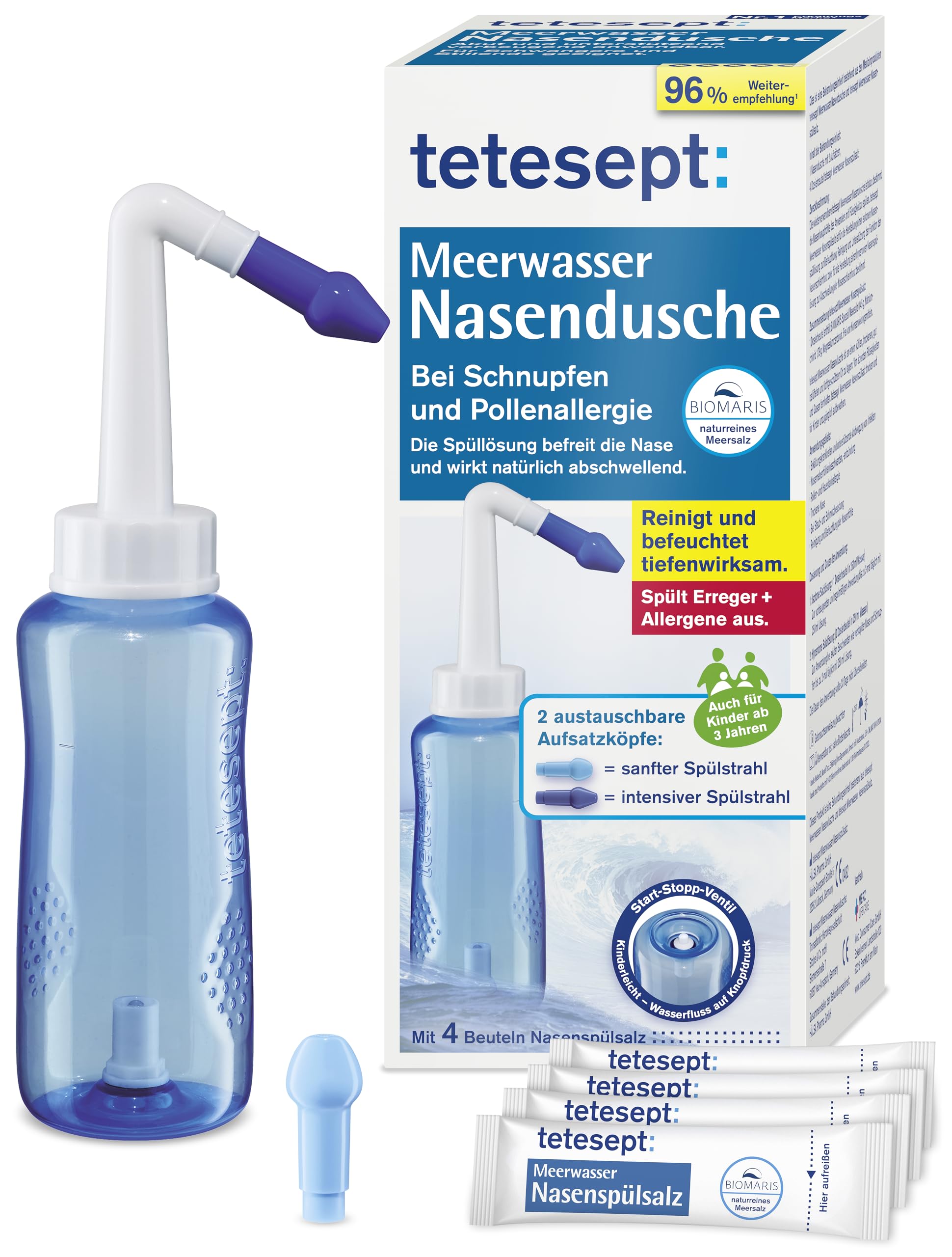 tetesept Nasendusche Set (1 Stk.) 93g – Produktbild