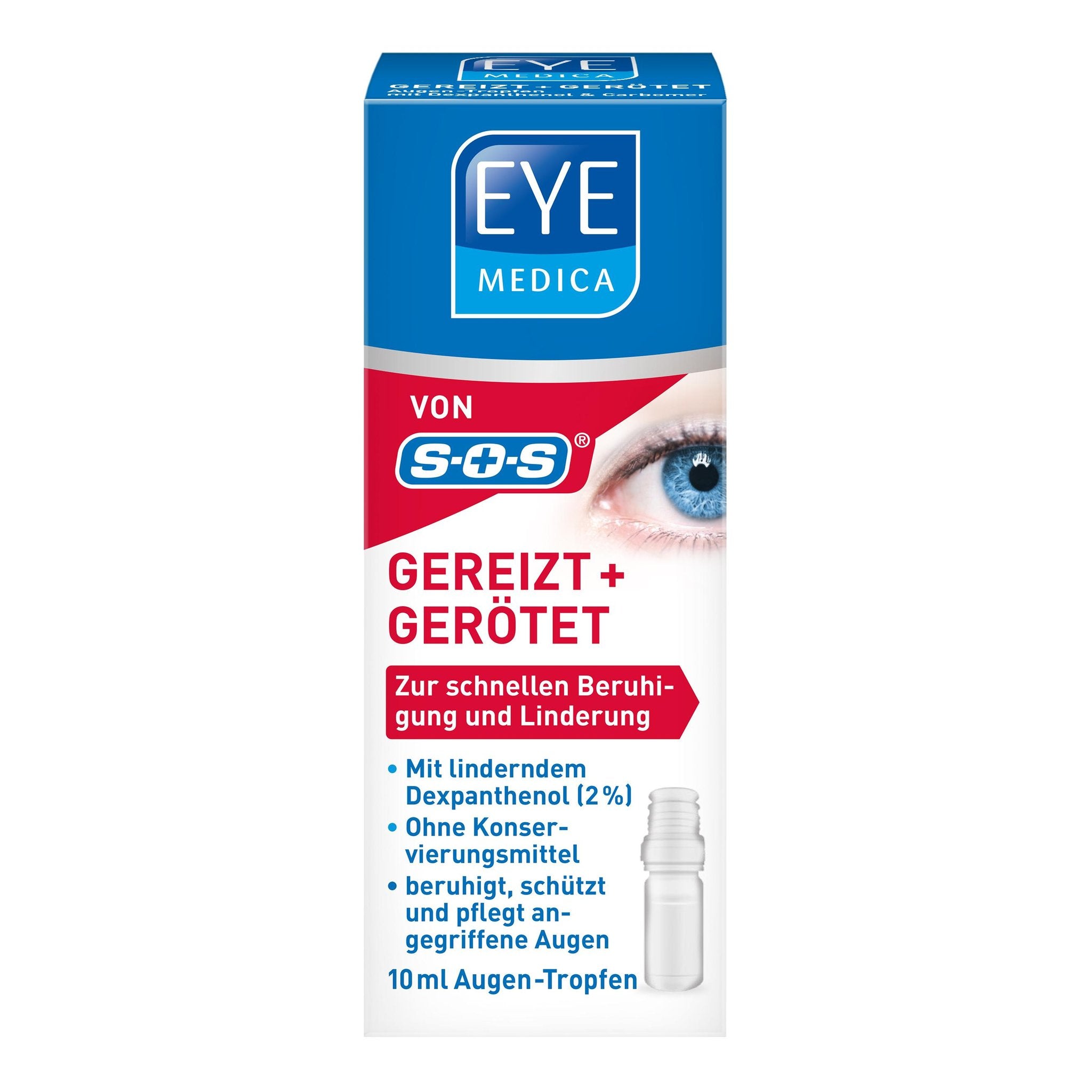 SOS EyeMedica Gereizt + Gerötet Augentropfen