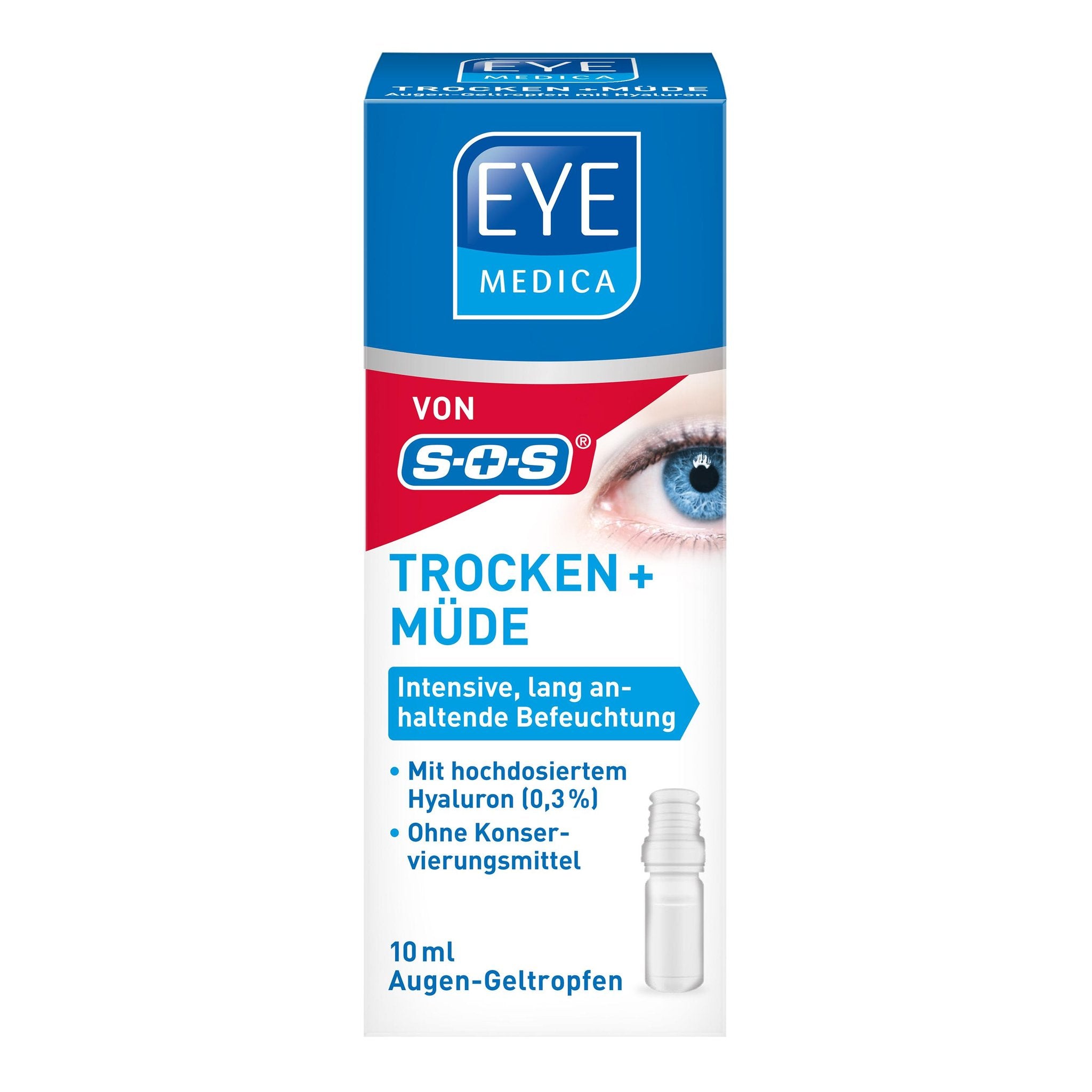 SOS EyeMedica Trocken + Müde Gel Augentropfen