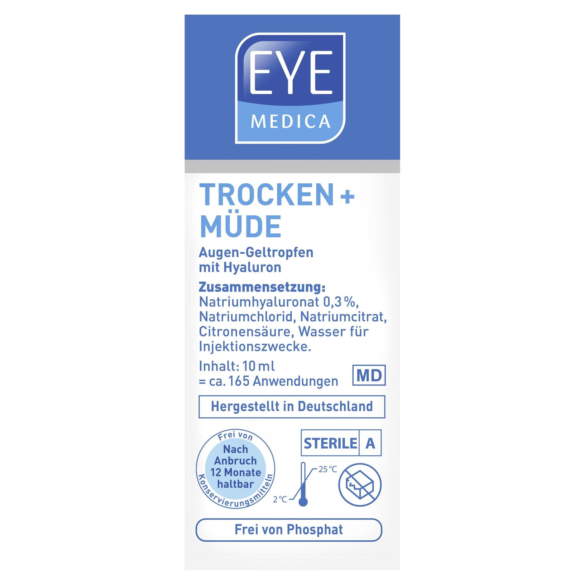 SOS EyeMedica Trocken + Müde Gel Augentropfen