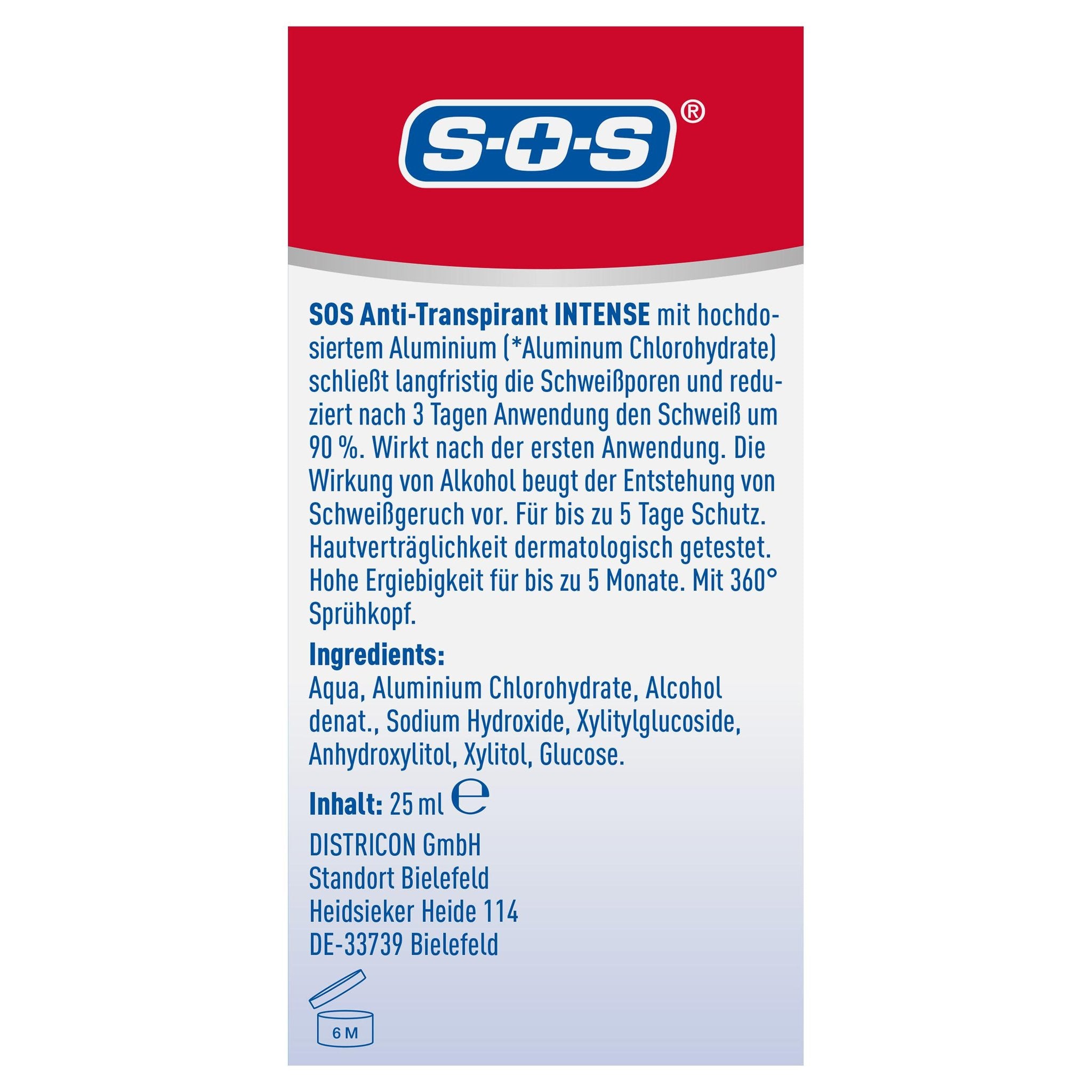 SOS Anti-Transpirant INTENSE
