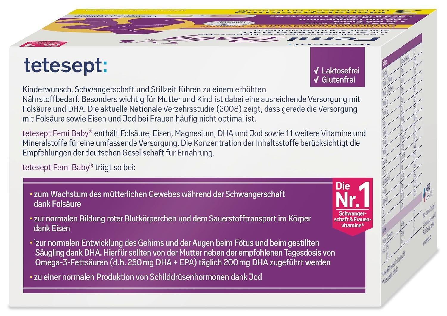 tetesept Babyplanung Set